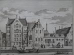 Gravure Weeshuis St Barbaraklooster, Delft, 18e eeuw, Antiek en Kunst, Kunst | Etsen en Gravures, Verzenden