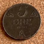 Munt - Noorwegen 5 øre 1943., Ophalen of Verzenden, Overige landen, Losse munt