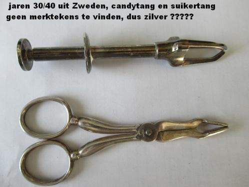 jaren 30, een z.g. CANDY tang en een SUIKER tang, uit Zweden, Huis en Inrichting, Keuken | Keukenbenodigdheden, Zo goed als nieuw