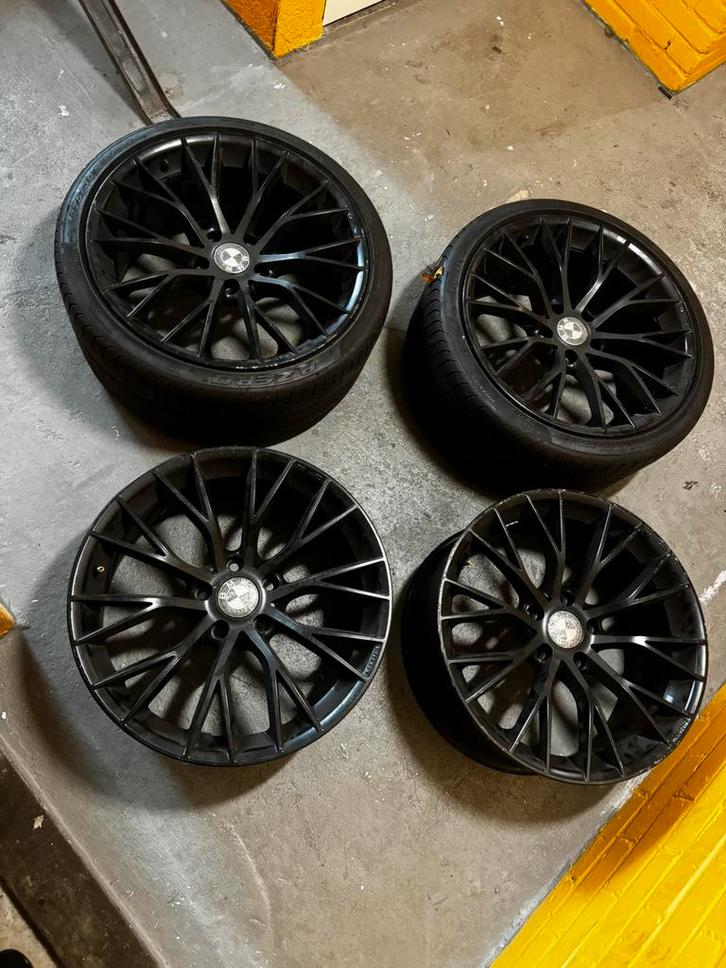 BMW 5x120 E60 E61 E63 19” BREEDSET, Auto-onderdelen, Banden en Velgen, Band(en), Zomerbanden, 19 inch, Ophalen