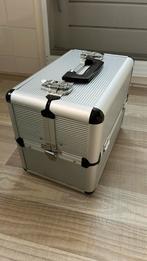 Visagie koffer, Sieraden, Tassen en Uiterlijk, Beautycases, Ophalen, Zo goed als nieuw, Grijs, Hardcase