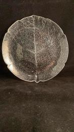 12 gebaksbordjes Arcoroc Aspen Leaf, Schaal, Ophalen of Verzenden, Overige vormen, Glas