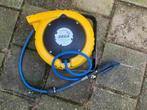 veerbediende perslucht slang haspel, slanglengte 12 mtr ZECA, 10 bar of meer, Ophalen of Verzenden, Zo goed als nieuw, Minder dan 200 liter/min