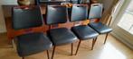 Deense stijl vintage Palissander Stoelen Set, Huis en Inrichting, Stoelen, Ophalen