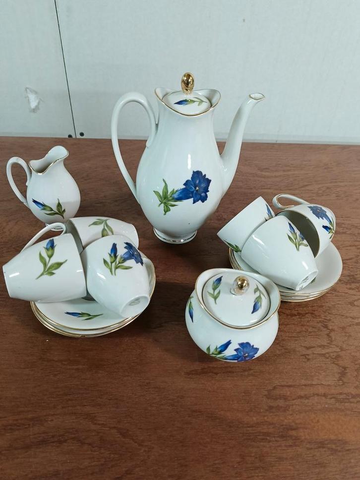 Johan Feltmann Vohenstrauss Koffieset Zwitserland, Huis en Inrichting, Keuken | Servies, Gebruikt, Kop(pen) en/of Schotel(s), Overige stijlen