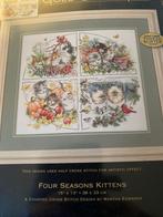 BORDUURPAKKET DIMENSIONS GOLD FOUR SEASONS KITTENS, Verzenden, Nieuw, Handborduren, Borduurpakket