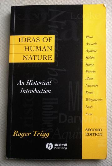 Ideas of Human Nature An Historical Introduction Roger Trigg beschikbaar voor biedingen