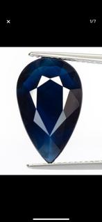 Saffier 7,87ct, Ophalen of Verzenden, Zo goed als nieuw