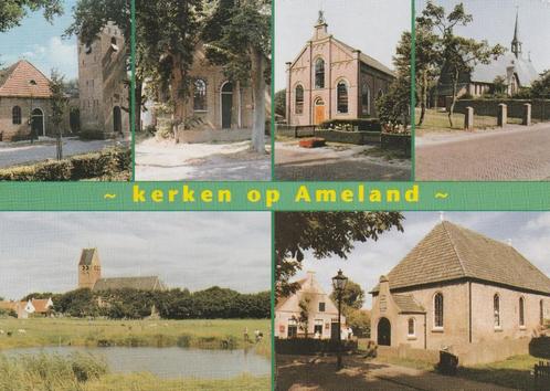 AMELAND Kerken Ballum Hollum Nes, Verzamelen, Ansichtkaarten | Nederland, Gelopen, Waddeneilanden, 1980 tot heden, Verzenden