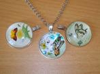 SALE: Ketting met 3 vlinderhangers VlinderSet003, Info.adorabeads@gmail.com, Adorabeads, Nieuw, Ophalen of Verzenden