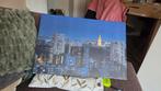 Canvas foto Stadsgezicht 40x60cm, Huis en Inrichting, Ophalen, Minder dan 50 cm, Zo goed als nieuw, Schilderij