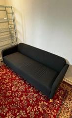 Ikea Linanas Driepersoonsbank - Donkergrijs, Ophalen of Verzenden, Gebruikt, Driepersoons, Stof