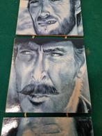 Wandhanger tegels op gedrukt hout western helden, Huis en Inrichting, Woonaccessoires | Wanddecoraties, Ophalen of Verzenden, 'T Olde Gre-j