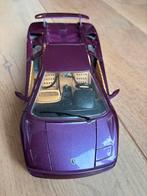 Modelauto Bburago 1:18 Lamborghini Diablo 1990 paars, Ophalen of Verzenden, Zo goed als nieuw, Auto, Bburago