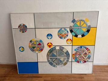 Teruo Onuma - Roulettes - Abstract Schilderij 1967 beschikbaar voor biedingen
