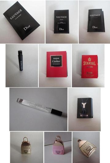 Diverse proefjes eau de parfum Sauvage e.a. beschikbaar voor biedingen