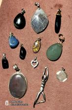 Lot Vintage antieke hangers 835. 925., Sieraden, Tassen en Uiterlijk, Antieke sieraden, Ophalen of Verzenden, Zilver, Hanger, Met edelsteen