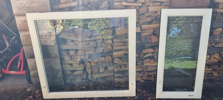 Ramen excl. Kozijnen dubbelglas, Doe-het-zelf en Verbouw, Glas en Ramen, Gebruikt, Gevelraam of Ruit, 80 tot 120 cm, 80 tot 120 cm
