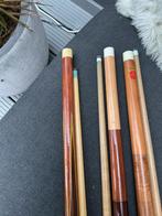 3 Keuen - Ideaal voor Beginners, Sport en Fitness, Biljarten en Poolen, Ophalen of Verzenden, Gebruikt, Keu of Ballen