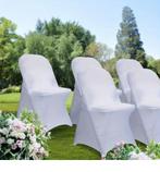 Witte stoelhoezen, Wit, Nieuw, Ophalen of Verzenden, Stof