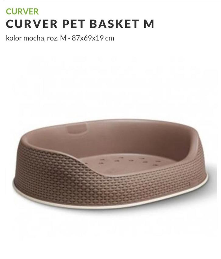 Hondenmand Curver mokka maat M gevlochten look mt87x69x19cm, Dieren en Toebehoren, Hondenmanden, Zo goed als nieuw, Overige, Ophalen of Verzenden