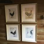 Schilderijen met kipafbeelding, Antiek en Kunst, Kunst | Schilderijen | Klassiek, Ophalen