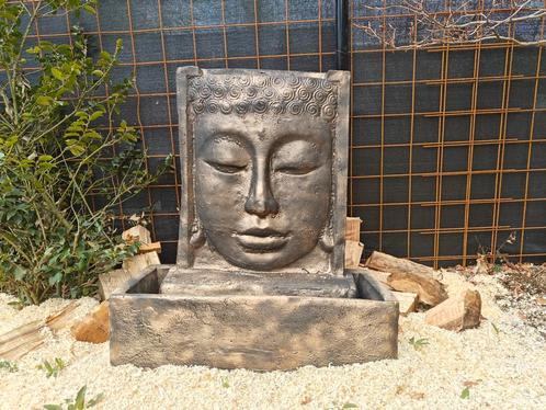 Mooie grote oosterse Buddha fontein water ornament beton, Tuin en Terras, Waterpartijen en Fonteinen, Zo goed als nieuw, Fontein