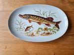 Schaal snoek/ vis en bord in vorm van een schelp, Ophalen of Verzenden
