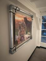 Stalen poster frame 99x116cm, Ophalen, Gebruikt, Metaal of Aluminium, 75 tot 100 cm