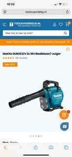 Makita DUB363ZV 2x 18V Bladblazer/-zuiger, Tuin en Terras, Bladblazers, Ophalen of Verzenden, Zo goed als nieuw, Accu