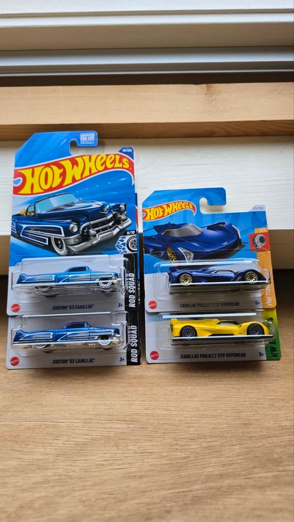Hot Wheels Cadillac Set, Ophalen of Verzenden, Nieuw, Auto