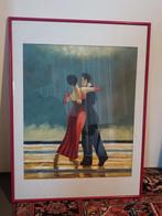 Schilderij Tango Dansers met Rode Lijst, Ophalen
