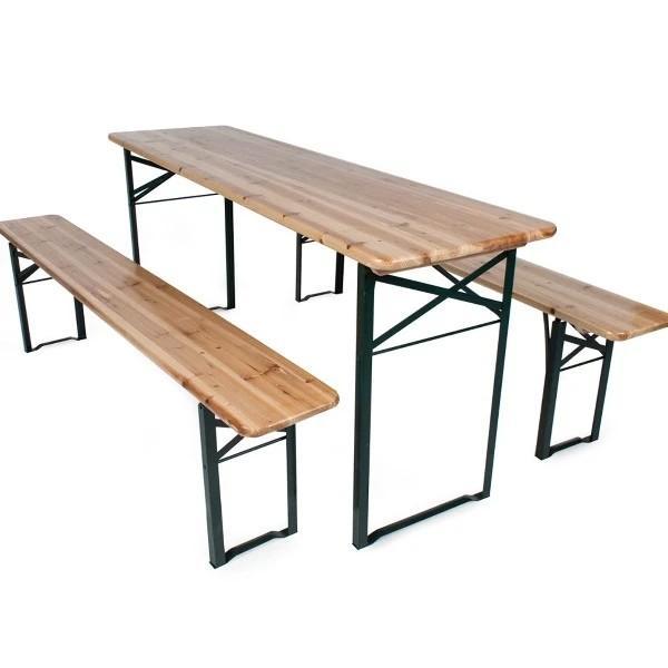 Te huur: biertafels, Tuin en Terras, Picknicktafels, Nieuw, Rechthoekig, Hout, Inklapbaar, Ophalen