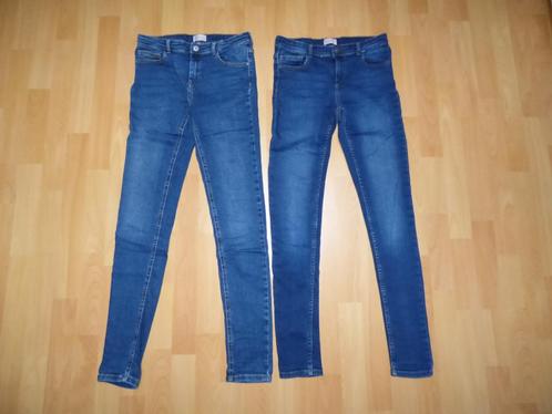 2 Donkerblauwe Kids Only spijkerbroeken (skinny), maat 164, Kinderen en Baby's, Kinderkleding | Maat 164, Zo goed als nieuw, Meisje