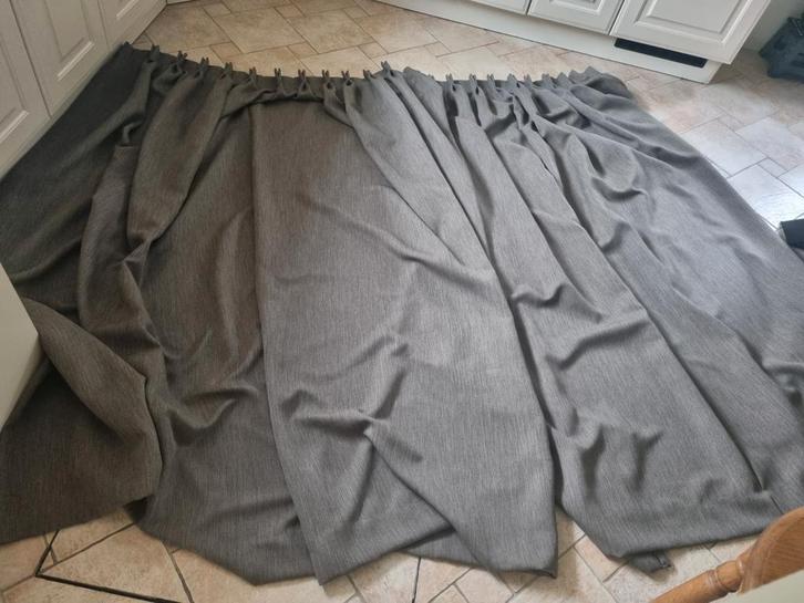 Prachtige dikke verduisterende gordijnen 2.40 x 2.00 bruin, Caravans en Kamperen, Tentaccessoires, Zo goed als nieuw, Ophalen of Verzenden