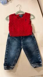 Ralph Lauren set: spencer 9 maanden & broekje maat 68, Ophalen of Verzenden, Zo goed als nieuw, Maat 68