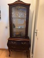 Oude vitrine kast met 2 lades., Huis en Inrichting, Kasten | Vitrinekasten, Ophalen, Gebruikt, 25 tot 50 cm, 50 tot 100 cm