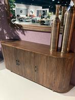 Showmodel Bruin Mango Houten Dressoir, Ophalen, 150 tot 200 cm, Nieuw, 25 tot 50 cm