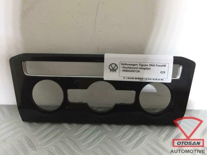 vw tiguan 2018 dashboard climatronic inleglijst 5nb820073a, Auto-onderdelen, Carrosserie en Plaatwerk, Volkswagen, Gebruikt, Ophalen of Verzenden