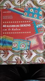 40 kleurrijke dekens om te haken, Ophalen of Verzenden, Haken, Patroon of Boek