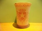 Regout beker "regeeringsjubileum Wilhelmina 1898-1923", Verzamelen, Ophalen of Verzenden, Gebruikt, Nederland, Servies