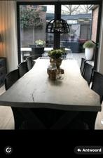 6 Zwarte Eetkamerstoelen, Huis en Inrichting, Stoelen, Ophalen, Zwart, Design, Zo goed als nieuw