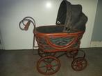 Antieke kinder poppenwagen ( hout / metaal en stof), Antiek en Kunst, Antiek | Speelgoed, Ophalen of Verzenden