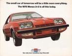 Brochure Chevrolet Monza 2+2 11-1974 CANADA, Boeken, Auto's | Folders en Tijdschriften, Chevrolet, Ophalen of Verzenden, Zo goed als nieuw