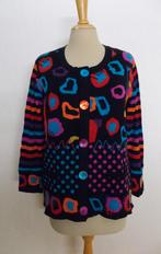 Mooi fleurig wol mix print vest van Pause Cafe! L/3, Verzenden, Zo goed als nieuw, Maat 42/44 (L), Blauw