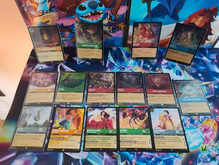 Disney Lorcana - Chapter 5 foils, super rare & legendary, Hobby en Vrije tijd, Verzamelkaartspellen | Overige, Zo goed als nieuw