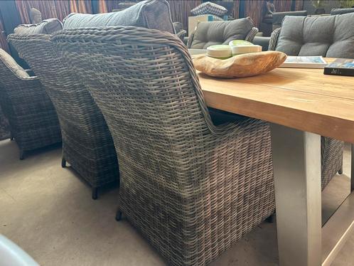 Luxe wicker fauteuills XL (ook verstebaar) in 2 kleuren, Tuin en Terras, Tuinstoelen, Nieuw, Wicker, Verstelbaar, Ophalen