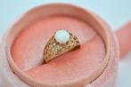 Vintage 9 karaat goud met opaal, Vintage, Vintage, Vintage, Ophalen of Verzenden