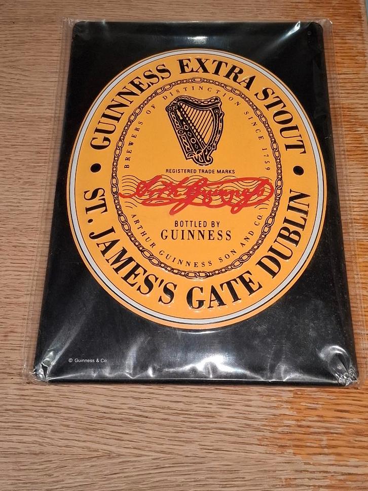 Reclamebord Guinness, Verzamelen, Biermerken, Nieuw, Reclamebord, Plaat of Schild, Overige merken, Ophalen of Verzenden