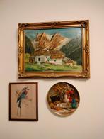 mooie schilderijen en wandbord, Ophalen of Verzenden